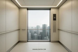 آسانسور بیصدا؛ تجربه آرامش و فناوری نوین در ساختمانهای مدرن 2 طراحی مینیمال و کابینهای پیشرفته