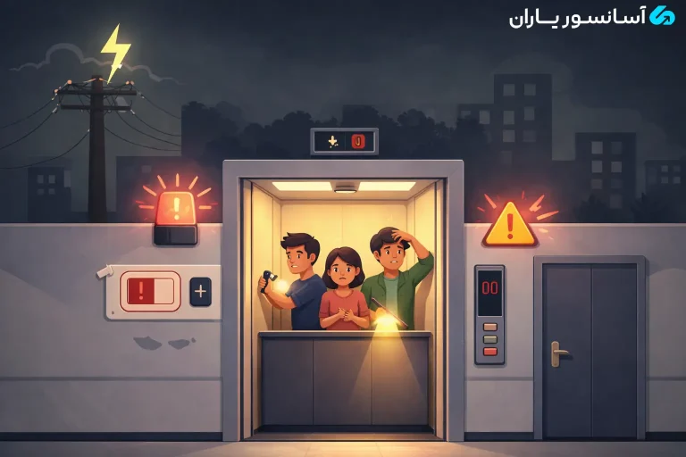 قطع برق آسانسور